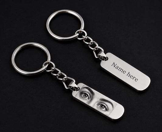 Personalized Eye Engraving Chain - Custom Eye Photo Necklace